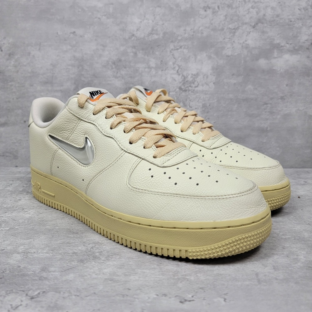 Nike Womens Size 11.5 Air Force 1 Low 07 LX DO9456-100 Coconut Milk Lemon Wash